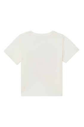 S Print Cotton T-Shirt